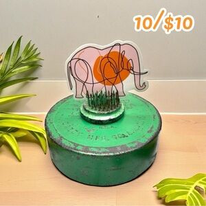 Zentangle Elephant Sticker – 2 ½”